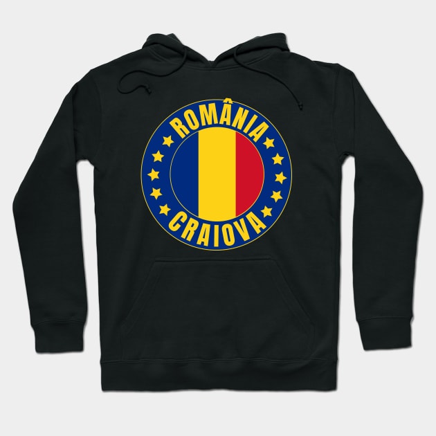 Craiova Romania Hoodie by footballomatic